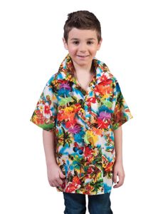 Hawaii Hemd für Kinder Bunt 140