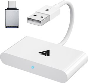 Drahtloser Android Auto Adapter, Upgrade 5GHz Wifi Android Auto Dongle