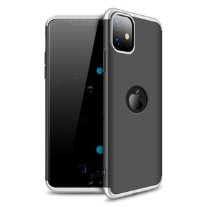 Hülle für iPhone 11 360 Grad Schutz mit Displayglas Schutzglas Bumper Cover iPhone 11 Farbe: Schwarz, Silber