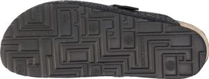 Dr. Brinkmann Herren Hausschuh Pantoffel Filz Clog Schnalle Filzdecksohle 220016, Größe:47 EU, Farbe:Grau