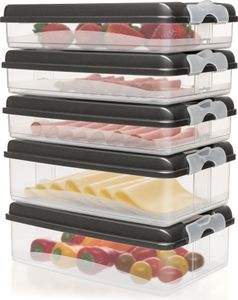 Aufschnittdosen für Kühlschrank, Wurst Aufbewahrung mit Deckel