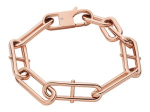 FOSSIL Armband Heritage D-Link Bracelet Rosegold roségoldfarben