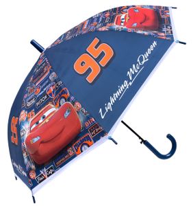 Dunkelblauer Regenschirm mit Autos gemustert Lightning McQueen Disney