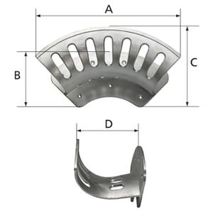 Riegler Schlauchhalter Alu Größe 'klein'