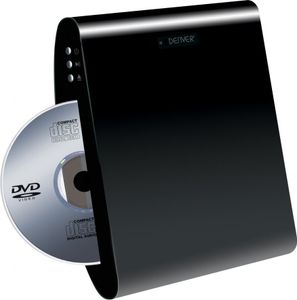 Uchwyt ścienny odtwarzacza DVD USB czarny pionowy HDMI 1080p DENVER DWM-100 USB BLACK