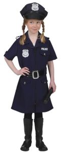 Polizei Kinder Kostüm als Polizistin zu Karneval Fasching Größe 140
