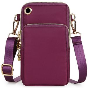 Frauen Verstellbare Gurt Armband Tragbare Beutel Brieftasche Mode Reißverschluss Crossbody Taschen
