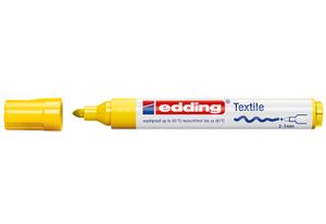 edding 4-4500-005 - edding 4500 textile marker, gelb - Strichbreite 2-3 mm - edding Textilstifte, Textilmarker