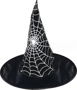 Detský klobúk čarodejnice/Halloween s pavučinou