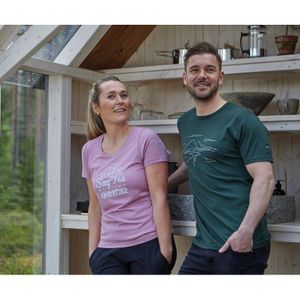 Ivanhoe T-shirt Meja Adventure für Damen-100% Wolle-Pink