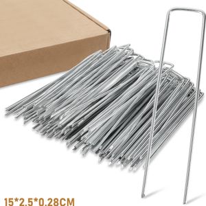 Anti-Rost Heringe 1000er Pack, Erdanker Bodenanker 150x25mm, Ø2.8mm, aus Verzinktem Stahl, Zelthering Zeltnagel Erdnagel