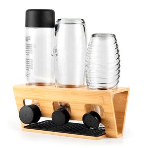 Rainsworth Flaschenhalter kompatibel mit SodaStream Duo,Bambus