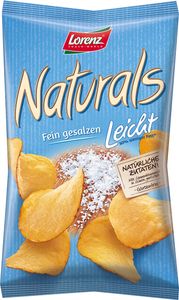 Lorenz Natural leicht fein gesalzene Chips in Schale geröstet 80g Lorenz Natural leicht fein gesalzene Chips in Schale geröstet 80g
