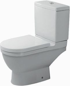Stand-WC Kombi Starck 3 655 mm Tiefspüler, f.SPK, Abg.waagr., weiß