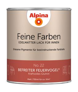 Alpina Feine Farben Lack Befreiter Feuervogel kraftvolles glutrot 750 ml