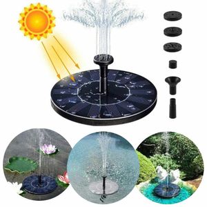 2 STK Solar Springbrunnenpumpe, Solar Teichpumpe Fontäne Teich Solarpumpe Solarbrunnen für Garten Outdoor Wasserpumpe