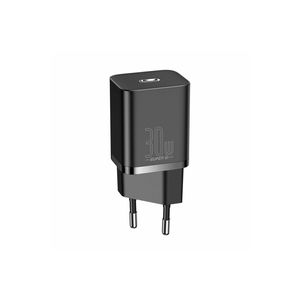 Baseus Super Si 1C Schnellladegerät USB Typ C 30 W Power Delivery Quick Charge schwarz (CCSUP-J01)