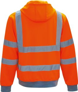 Arbeitsjacke Warnschutz-Sweatjacke, Orange Größe XL