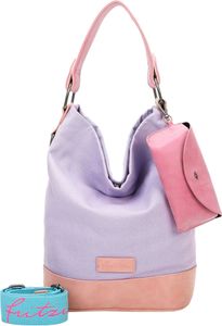 Fritzi aus Preußen Schultertasche Canvas Izzy07 Olga Hobo Bag Light Purple flieder
