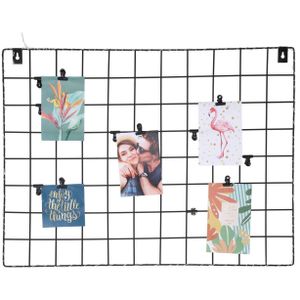 H&S Decoration | Wandorganizer mit LED - 60x45 cm - Schwarz - Funktional & Stilvoll - für Fotos und Notizen