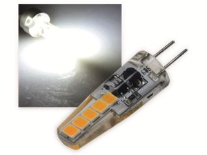 ChiliTec LED Stiftsockellampe G4 Silikon W2 4000k, 200lm, 300°, 12V/2W, neutralweiß
