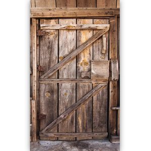 murimage Türtapete Holz Tür 86 x 200 cm inklusive Kleister Eingang Bretter Vintage Rustikal Tapete Fototapete
