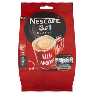 Nescafé 3In1 Classic instantný kávový nápoj 165 G (10 X 16,5 G)