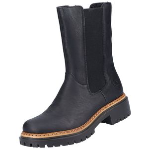 Rieker Chelsea Boots - Schwarz Synthetik Größe: 36 Normal