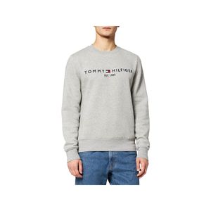 Tommy Hilfiger Herren Logo-Sweatshirt, Grau M