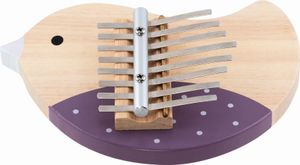 Goki Kalimba Vogel aus Holz lila / beige Musikinstrument für Kinder 61871