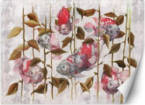 Vlies fototapete Roter Koi-Fisch Japanischer Karpfen 450x315 cm Feeby Rot inkl. Kleber einfache Montage Vlies fototapete Roter Koi-Fisch Japanischer Karpfen 450x315 cm Feeby Rot inkl. Kleber einfache Montage