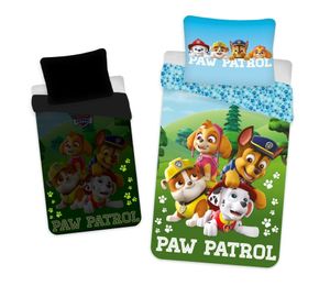 JERRY FABRICS Bettwäsche Paw Patrol PP203 leuchtende Baumwolle, 140/200, 70/90 cm