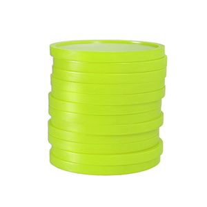 Kunststoff Wertmarken oder Pfandmarken Blanko - Neon Gelb - 100 Stück