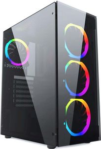 Gembird CCC-FC-1500RGB Computer-Gehäuse Midi Tower Schwarz, Transparent Gembird CCC-FC-1500RGB Computer-Gehäuse Midi Tower Schwarz, Transparent
