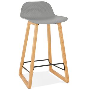Kokoon® dizajnová barová stolička ASTORIA 47x46x86,5 cm, plast / polymér, sivá, 11,77 kg