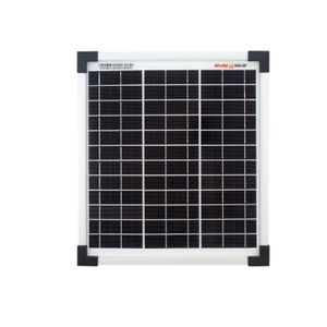 enjoy solar® Klassisches Monokristallines Solarmodul 10W 12V (silberne Rahmen) 0% MwSt