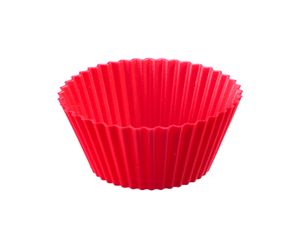 6 Silikon-Muffinformen, 7 cm, Rot
