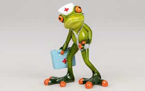 Formano lustige Frösche Figur Frosch Doktor Poly 14 cm
