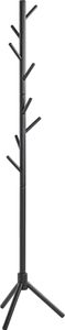 Garderobenständer >47579< in schwarz, Massivholz - 174x43cm (HxD) Garderobenständer >47579< in schwarz, Massivholz - 174x43cm (HxD)