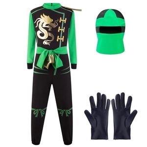 Ninja Kostüm Anzug - Verschiedene Farben und Zubehör Grün M