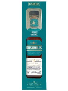 Bushmills 10 Jahre - Set mit Tumbler Glas - Single Malt Irish Whiskey