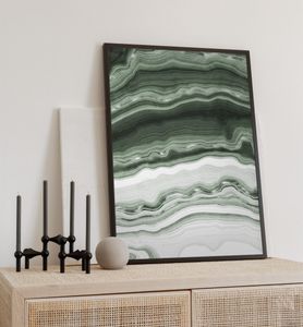 Poster Wellenschlag, groesse_poster:40x50 cm, groesse_rahmen:weiß 40x50 cm