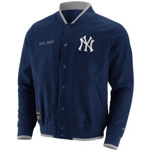 Fleece Letterman MLB College Jacke - New York Yankees - XS