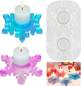 Weihnachten Schneeflocken Silikonform, Kerzenhalter Gießform, Schneeflocken Epoxidharz Formen, Weihnachten Gießform, DIY Silikon Kerzenformen