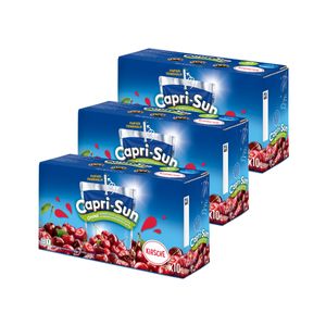Capri Sun Kirsche Erfrischungsgetränk mit Kirschsaft 10x200ml 3er Pack