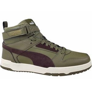 PUMA RBD Game Winterized Mid-Top Sneaker gefüttert Unisex deep olive/dark chocolate/puma team gold 44