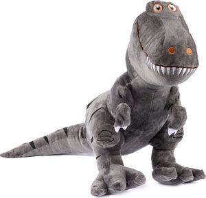 Gustaw Dino- Kuscheltier Groß XXL (Grau, 100cm), Dinosaurier Gross Plüschtier Spielzeug Stofftier Plüschtier Dekoration, Tyrannosaurus Plüschsaurier.