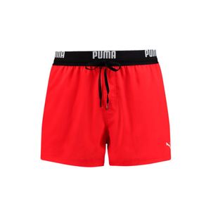 PUMA Pánské plavky - Boxerky, Plavecké šortky, Logo v pase, Síťovaná vložka, Červená L