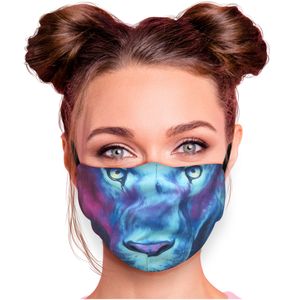 Mundschutz Nasenschutz Behelfs – Maske, waschbar, Filterfach, verstellbar, Motiv Löwe Wappen