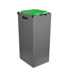 Müllsackhalter SichtFix 2.0 Grün mit Sichtschutz - 80L - Müllsackständer für Gelben Sack : Grün